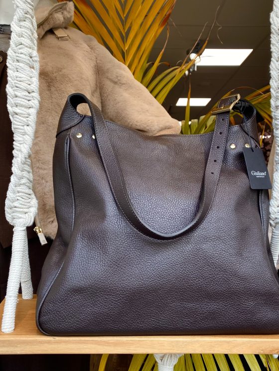 Cheryl Shopper Tas Leer Coffee Bruin T338 - Afbeelding 2