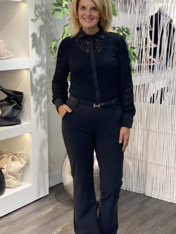 Mi Piace Kanten Blouse 202694 zwart - Afbeelding 2
