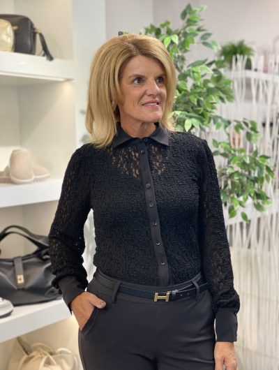 Mi Piace Kanten Blouse 202694 zwart