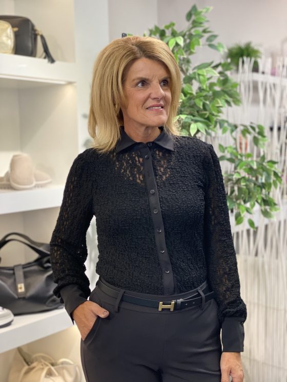 Mi Piace Kanten Blouse 202694 zwart