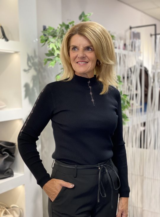 G-maxx Aksel Knitting Top zwart