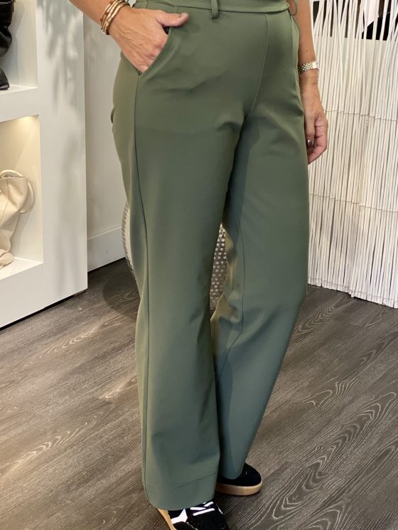 Mi Piace Bonded Travelstof Wijde Broek deep depth 202624 - Afbeelding 4
