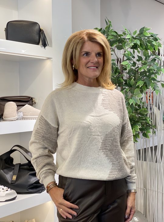 C&S Karly Knit Pullover trui  sand / bronze