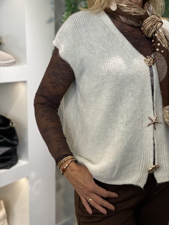 Gricceri Gilet zand - Afbeelding 3