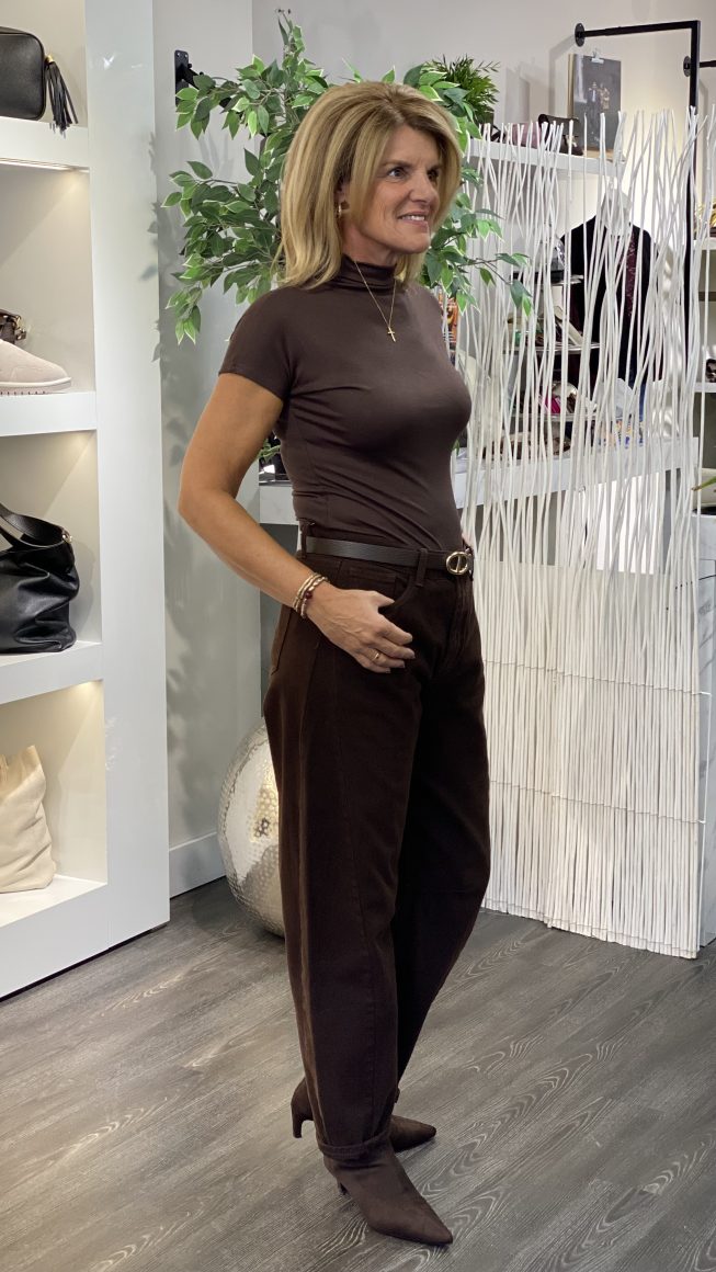 Redial Ballon Spijkerbroek RD3216-3 donkerbruin - Afbeelding 2