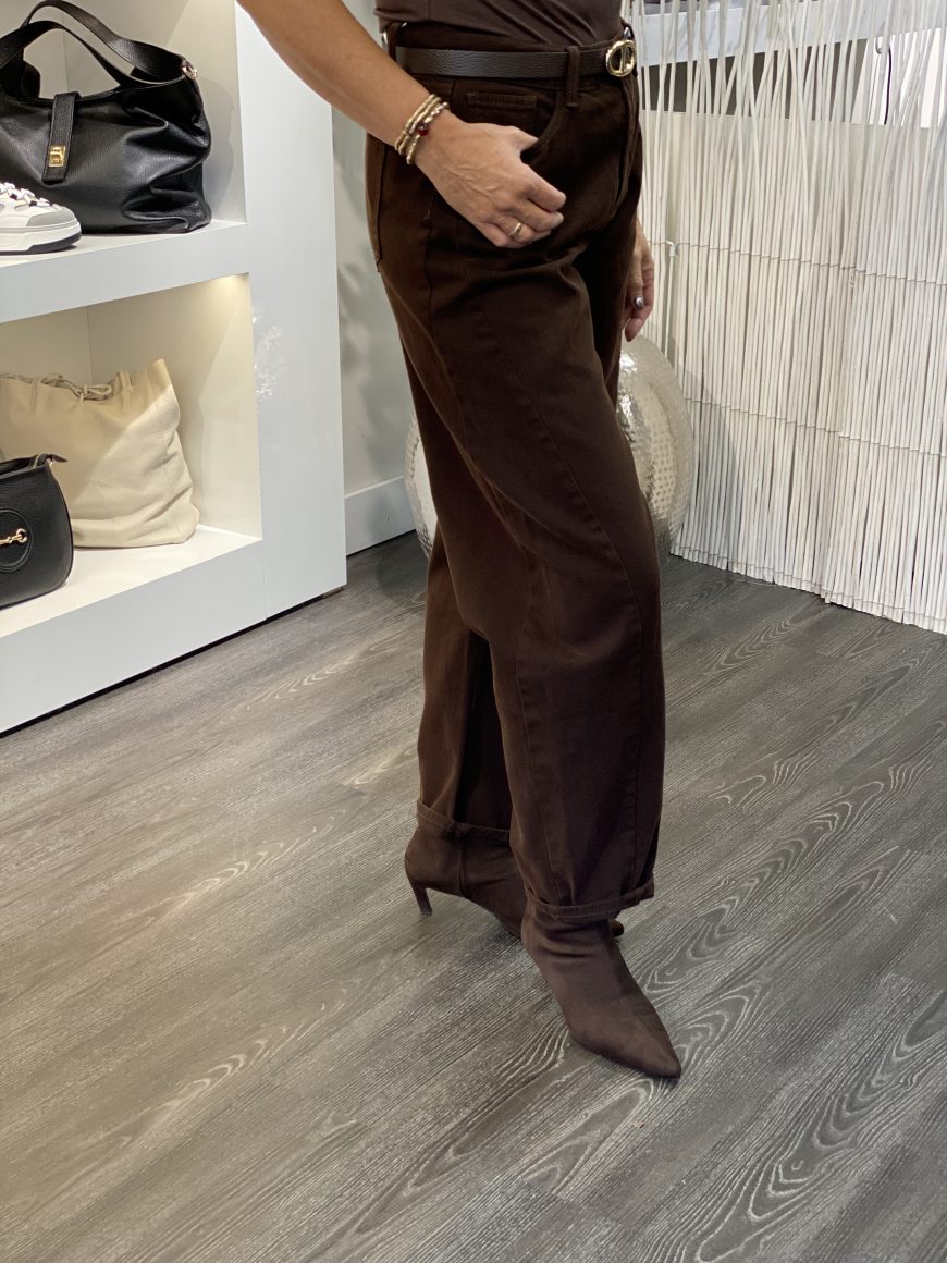 Redial Ballon Spijkerbroek RD3216-3 donkerbruin - Afbeelding 3