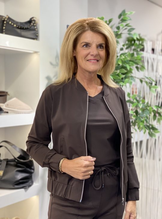 Mi Piace Travelstof Bomber Jack espresso 202463