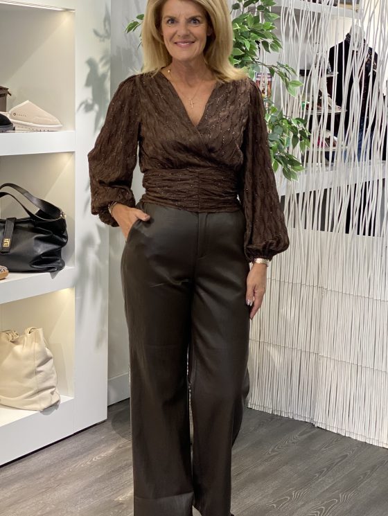 Flamant Rose Blouse CY5355A espresso - Afbeelding 2