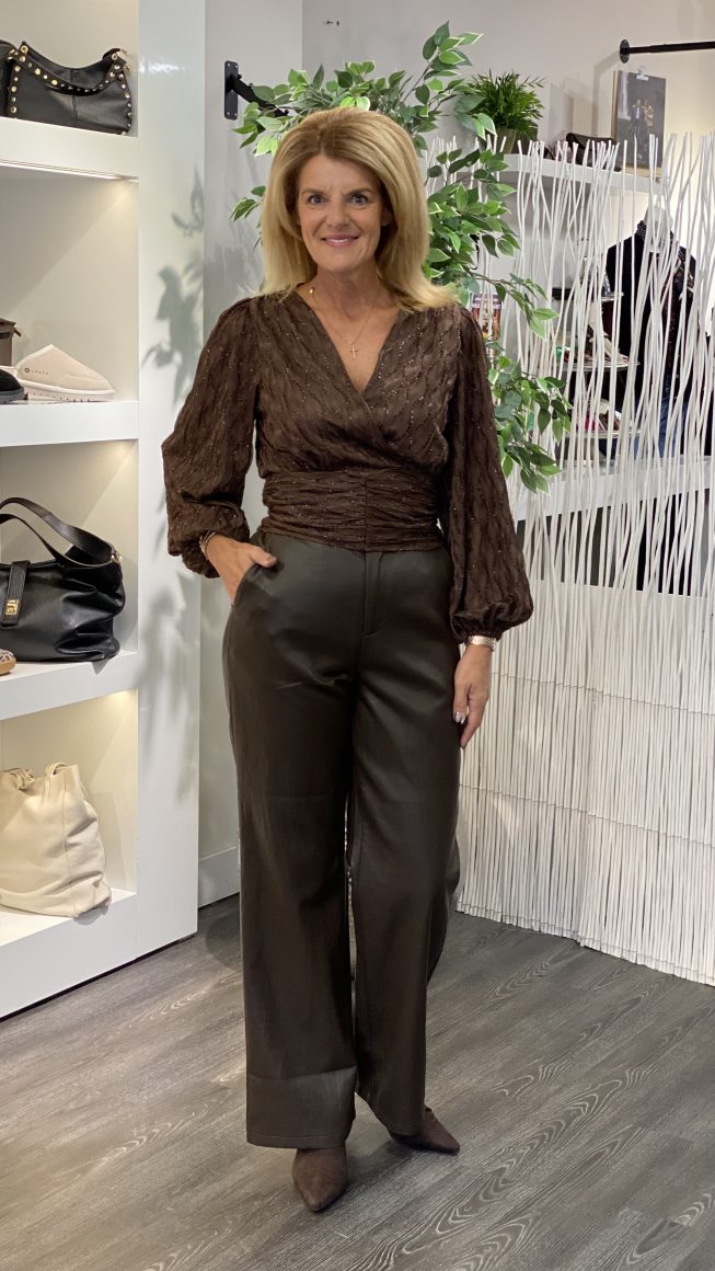 Flamant Rose Blouse CY5355A espresso - Afbeelding 2