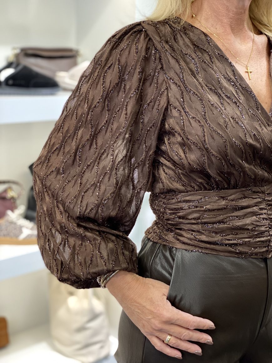 Flamant Rose Blouse CY5355A espresso - Afbeelding 3