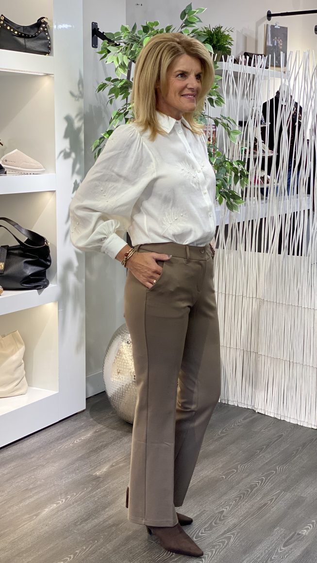 Red Button Bibette Punta Flare Warm Taupe L32