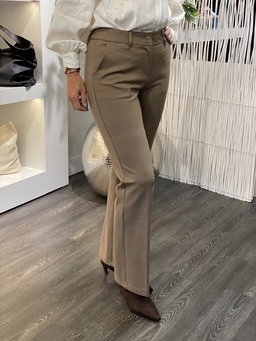 Red Button Bibette Punta Flare Warm Taupe L32 - Afbeelding 3