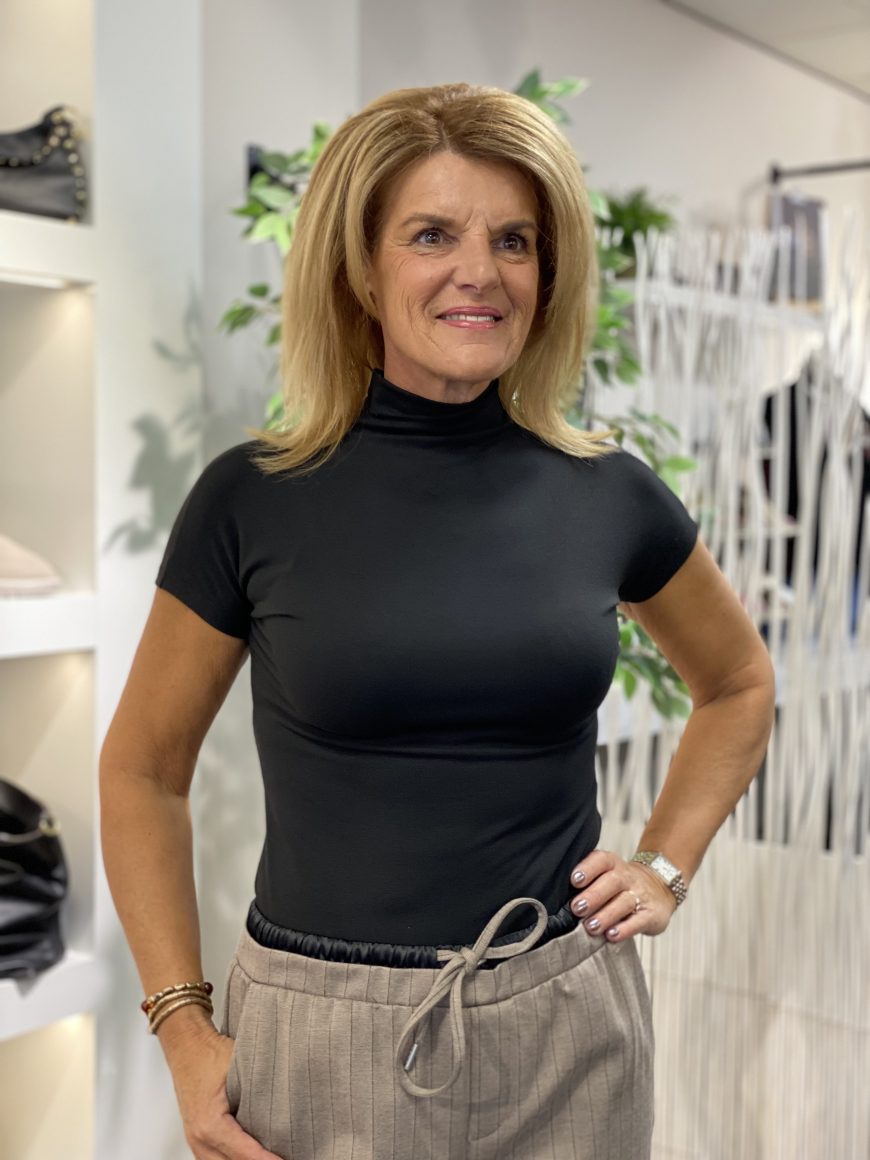 Fashion Col Top zwart
