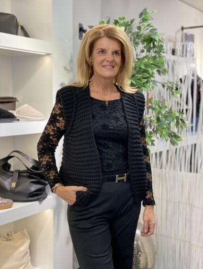 Mouwloos vest joy zwart