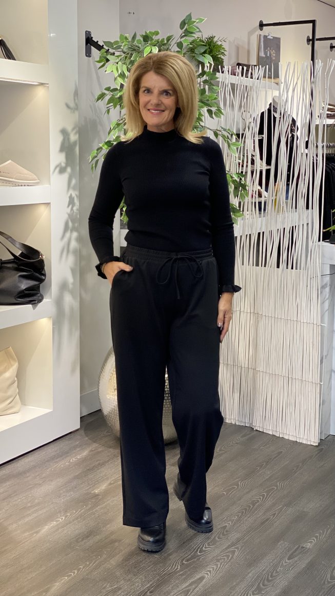 Freequent Nanni Wijde Broek zwart - Afbeelding 2