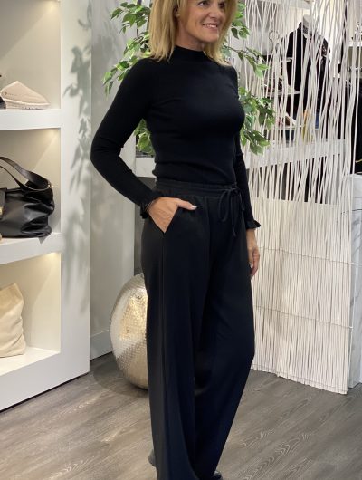 Freequent Nanni Wijde Broek zwart