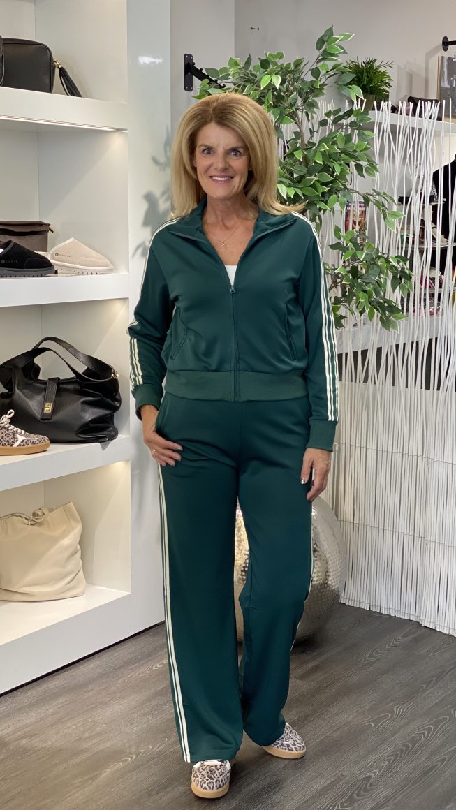 Azzurro Trainingsbroek Oldschool A9773 groen - Afbeelding 2