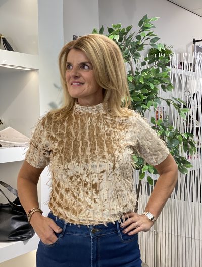 NED Milans Plain 1/2 SS Velvet Feather ginger sand