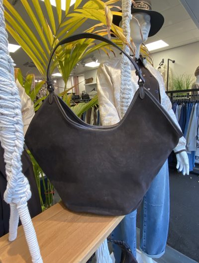 Isola Shopper Tas Suede Donkerbruin T359