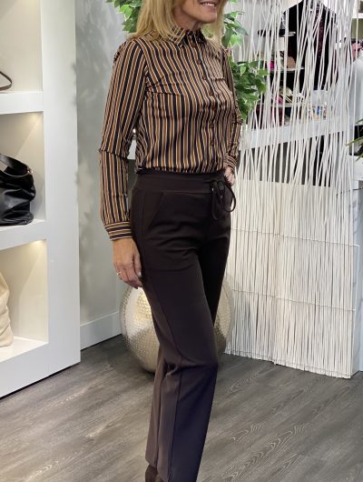 Mi Piace Travelstof Bonded Broek 202753 espresso