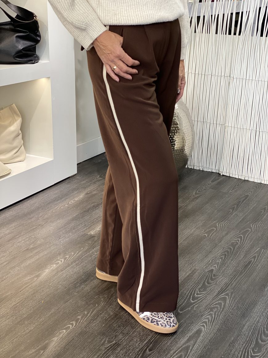 Azzurro Broek Stripe A9779 espresso - Afbeelding 3