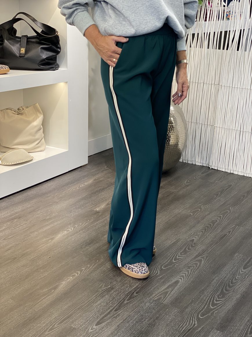 Azzurro Trainingsbroek Oldschool A9783 groen - Afbeelding 3