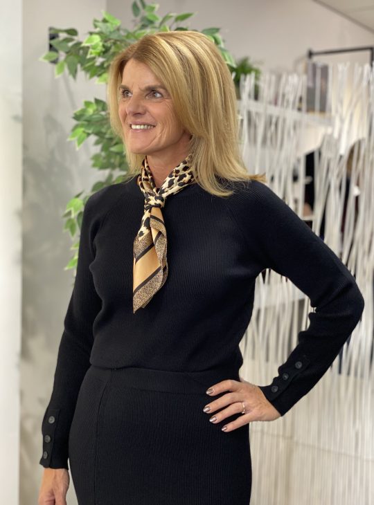 Azzurro Gebreide Trui 89387 zwart