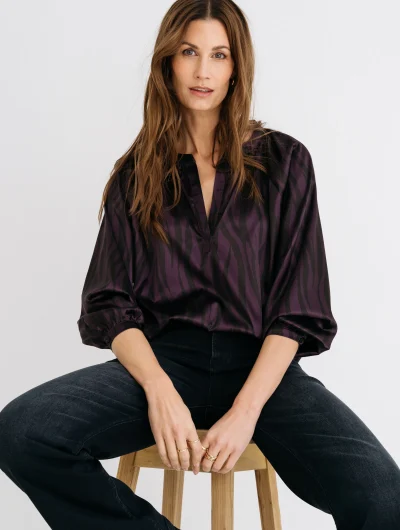 Maicazz Raaika Top zebra plum
