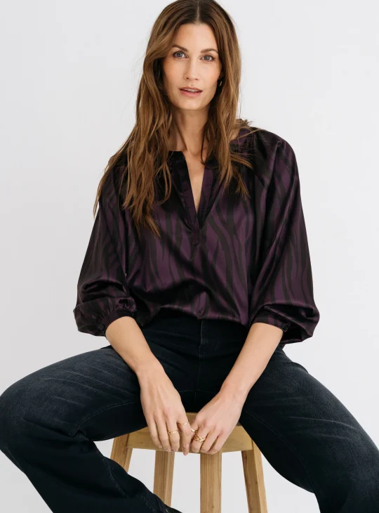 Maicazz Raaika Top zebra plum