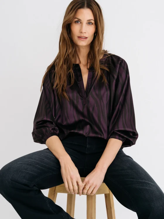 Maicazz Raaika Top zebra plum
