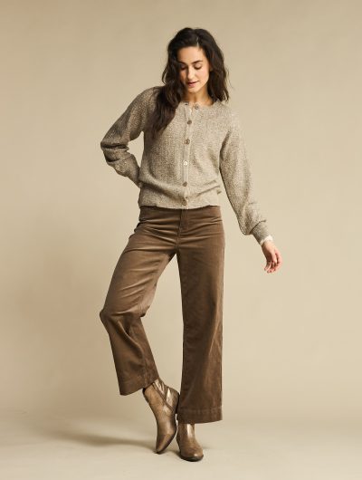 Red Button Ajour Sparkle Cardigan truffle