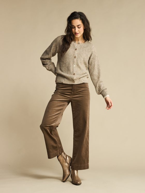 Red Button Ajour Sparkle Cardigan truffle