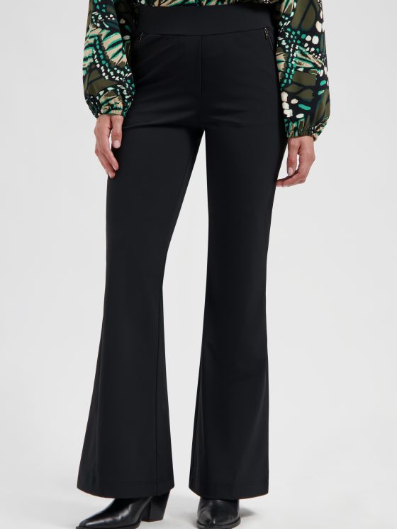 Lady Day Travelstof Maddy Flare Broek zwart - Afbeelding 2