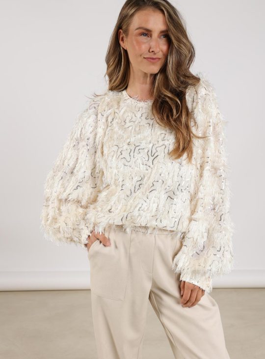 Nukus Jade Top off white