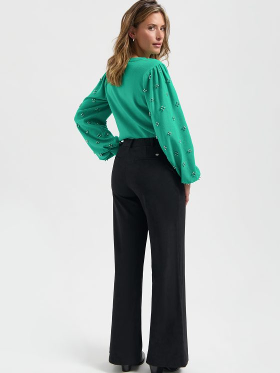 Lady Day Travelstof Phoenix Brushed Broek zwart - Afbeelding 2