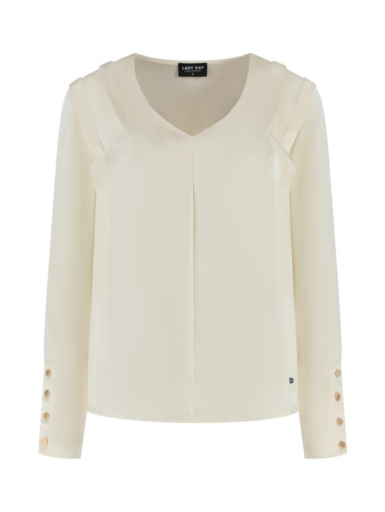Lady Day Sheri Top wool white - Afbeelding 3
