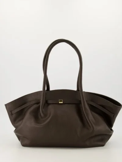 Coline Schoudertas Leer Mole Brown T348