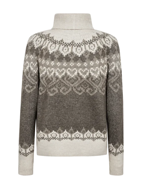 Freequent Merla Pullover morel melange w. moonbeam - Afbeelding 3