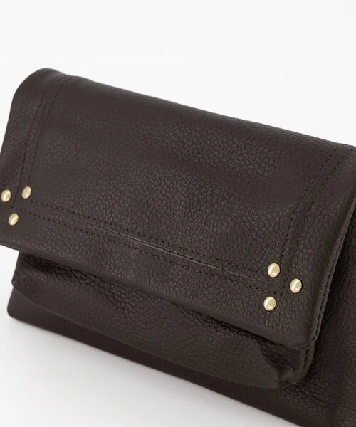 Jade Crossbody Tas Leer Dark Brown T350 - Afbeelding 2