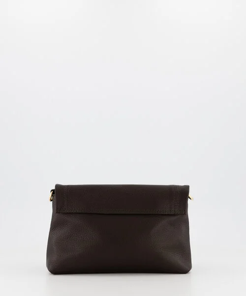 Jade Crossbody Tas Leer Dark Brown T350 - Afbeelding 4