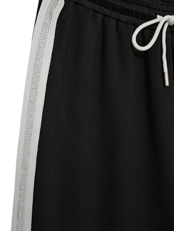 Freequent Malacy Broek black w. star offwhite - Afbeelding 4