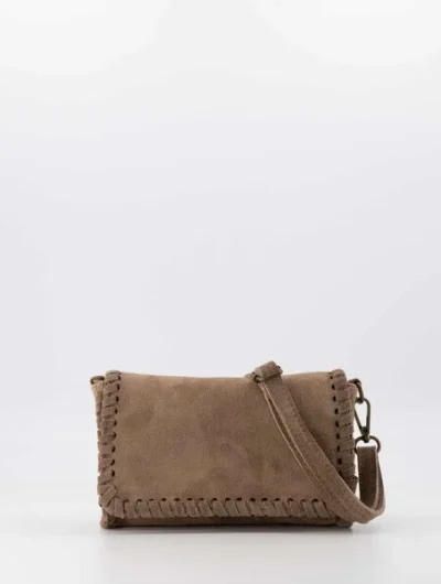 Romee Crossbody Tas Suede Taupe T340