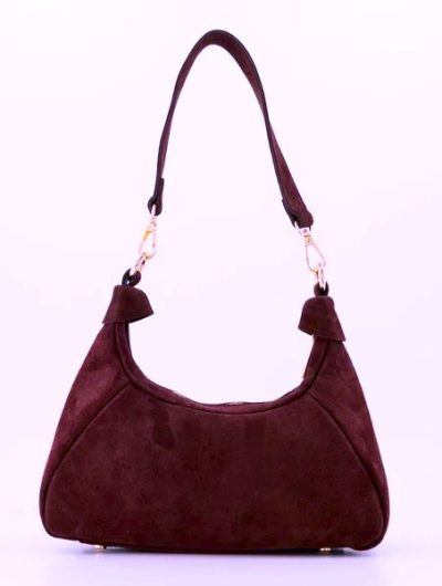 Vanya Schoudertas Suede Bordeaux T349