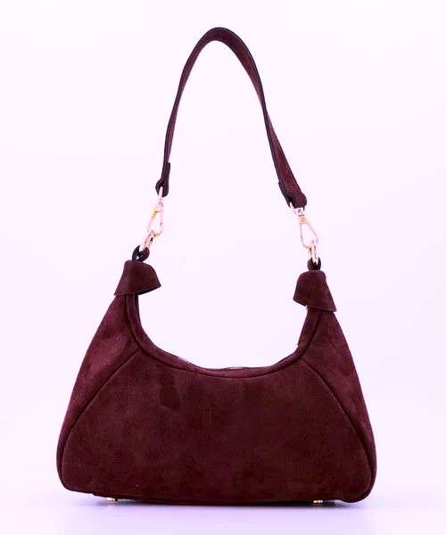Vanya Schoudertas Suede Bordeaux T349
