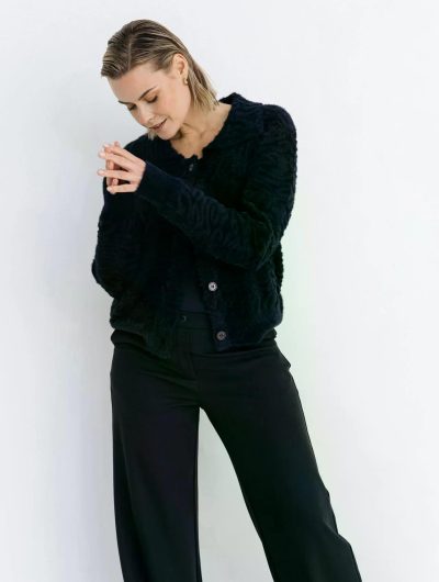 Maicazz Kristy Vest Fluffy zwart