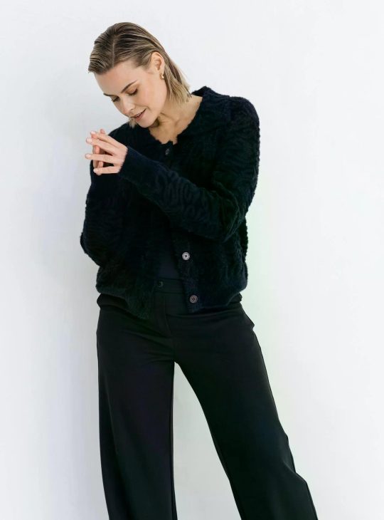 Maicazz Kristy Vest Fluffy zwart