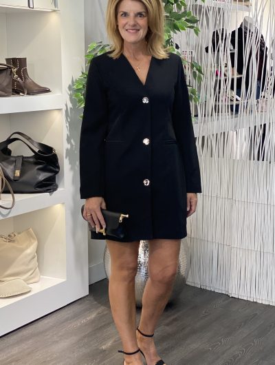 Azzurro Blazer Jurk 95194 zwart