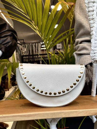 Schoudertas Leer Studs Kit/Goud T361