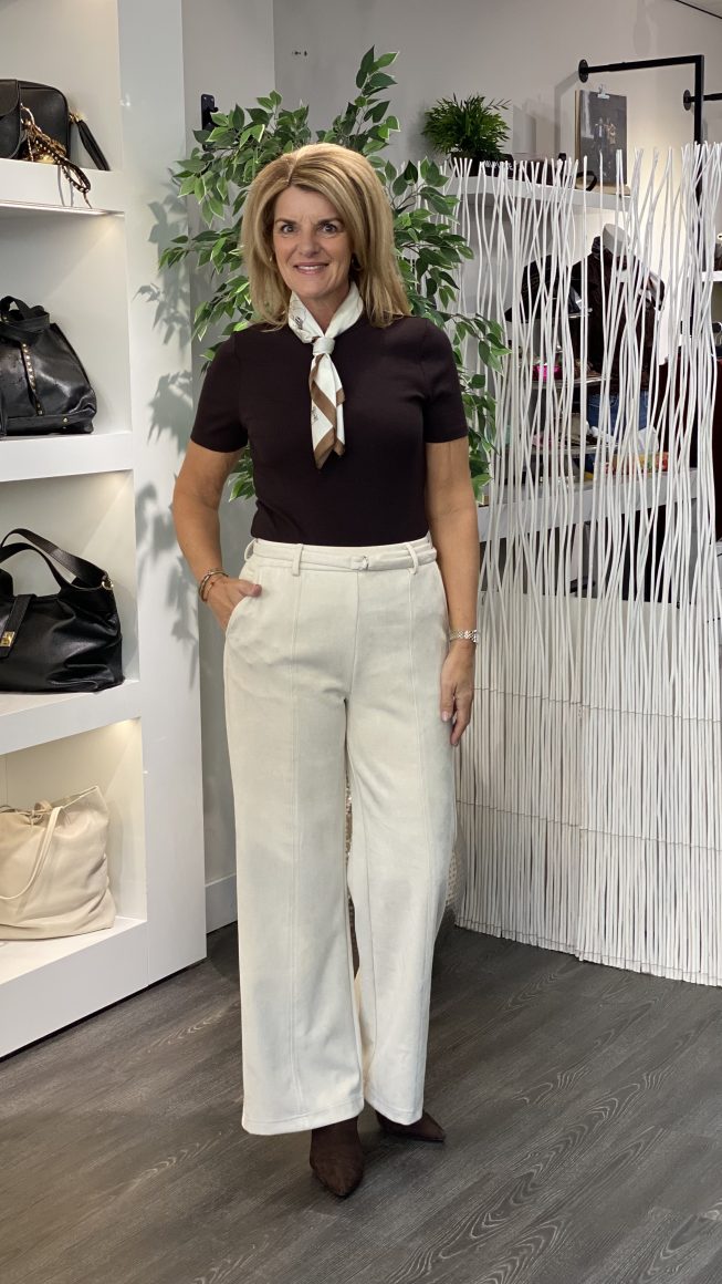 Mi Piace Basic T-shirt Top espresso 2020056 - Afbeelding 2