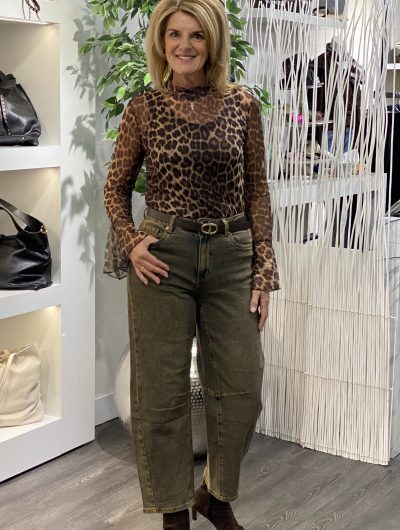 Queen Hearts jeans  Ballon Spijkerbroek dirty wash Q193